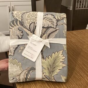 Pottery Barn Blue and Green Duvet Cover